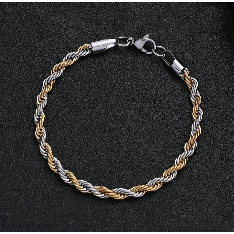 GELANG TITANIUM MODEL TAMBANG  / AKSESORIS / GELANG TITANIUM