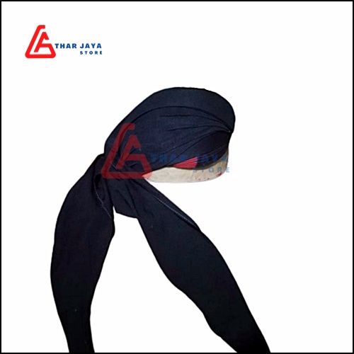 Blangkon Jogja Sliwir Dewasa Hitam Sumping Merah / Blangkon Solo / Blangkon Original