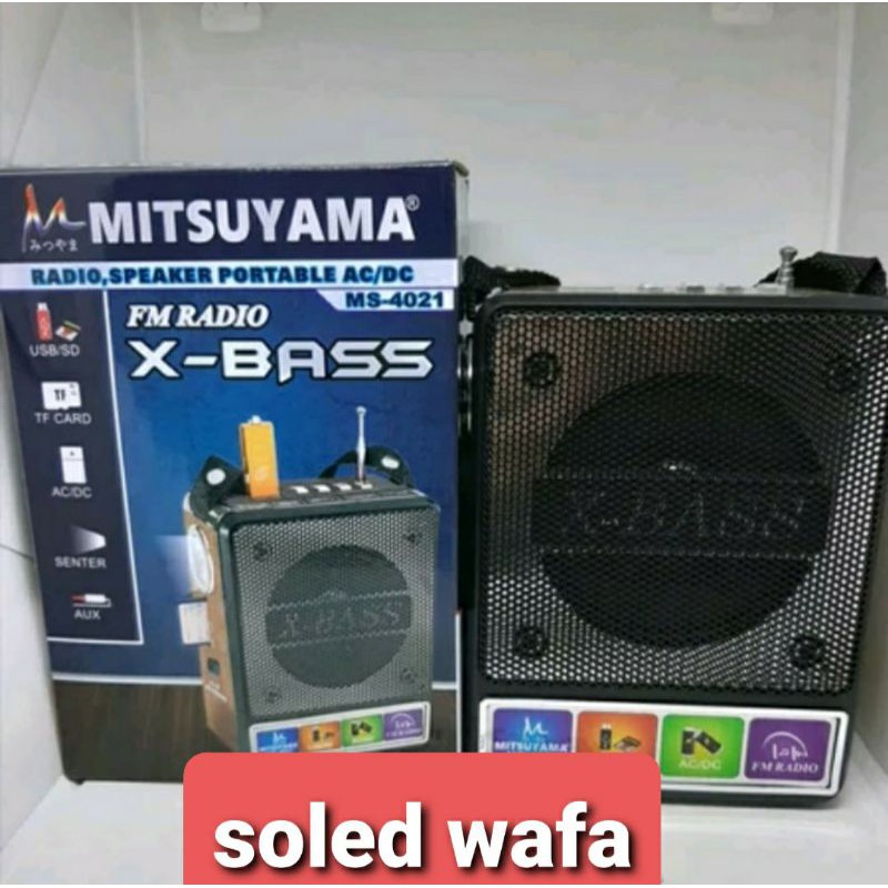 SPEAKER RADIO PORTABEL MITSHUYAMA MS-4021 PLUS SENTER