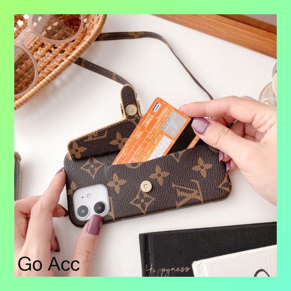 NEW Case Casing Tempat kartu dompet kecil mini case Iphone 6+ 6s+ 6sPlus 7+ 8+ 7plus plus 8plus X Xs Xr 11 Pro Max 12 Pro Max 13 charm pocket FH33