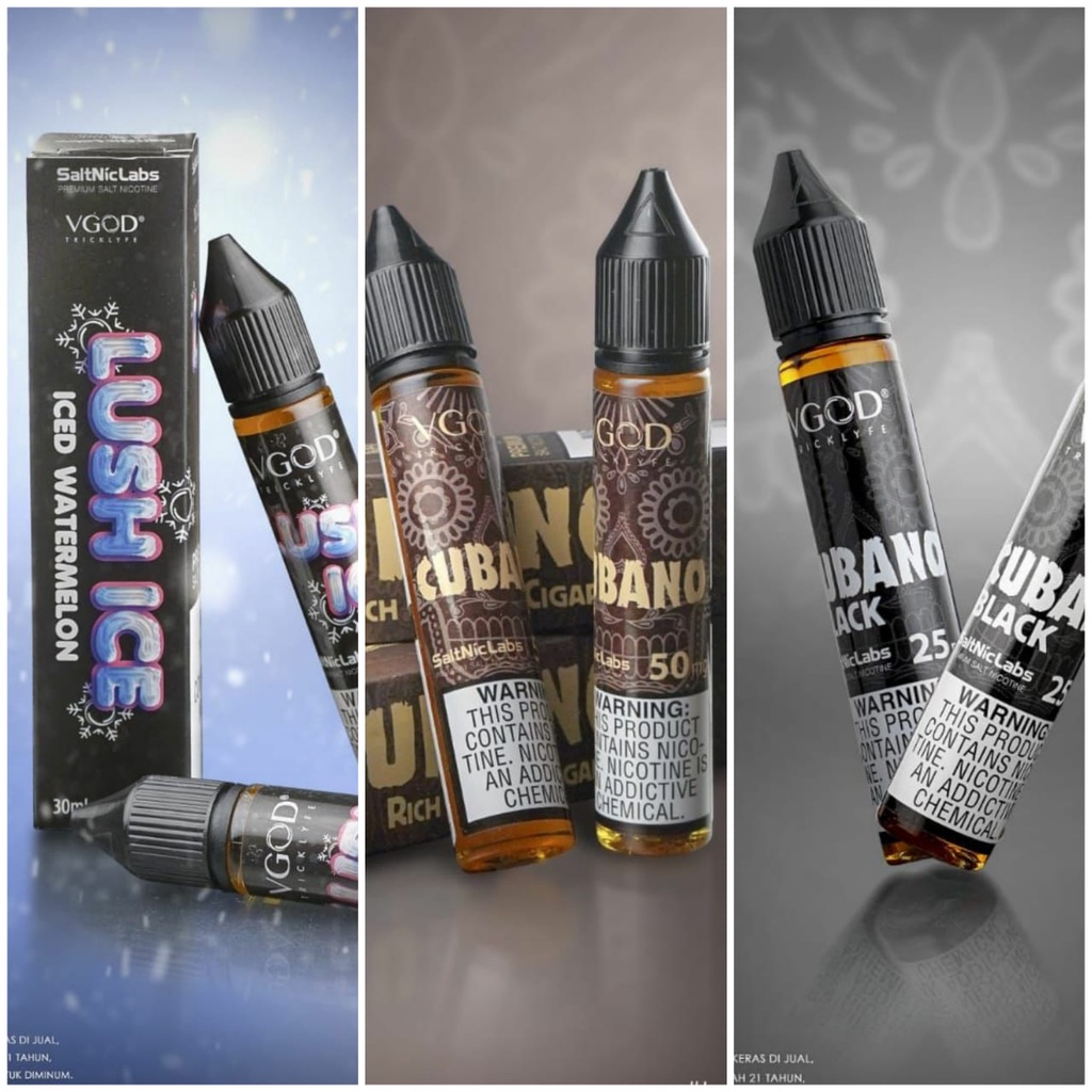 VGOD CUBANO BLACK - CUBANO brown -  LUSH ICE 30 ML 30 MG