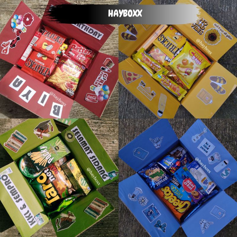  SNACK  BOX  UWU KADO ULTAH WISUDA MENSIVE HAMPERS GIFT 