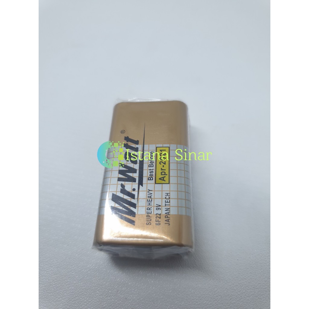 Baterai Battery MR WATT Kotak 9v 9volt 9 volt Batre Kotak MURAH