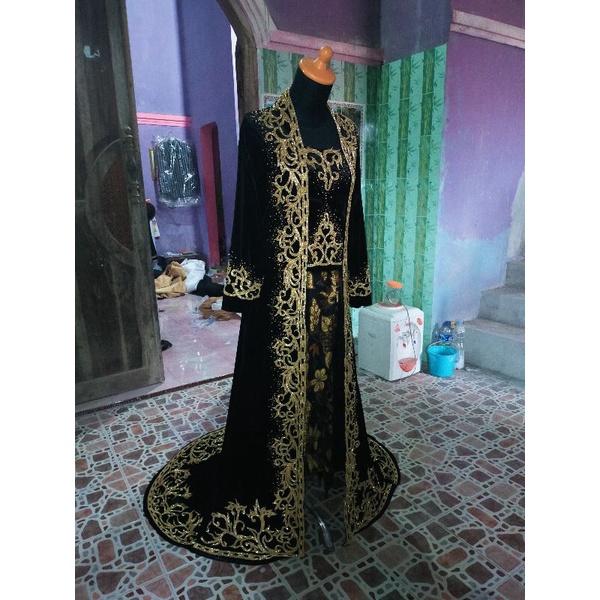 kebaya bludru full payet jepang/kebaya kutubaru payet jepang