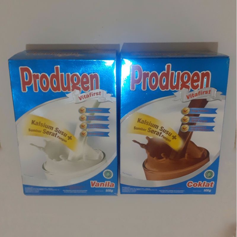 

Susu Produgen 500 gram Rasa Vanila dan Rasa Coklat