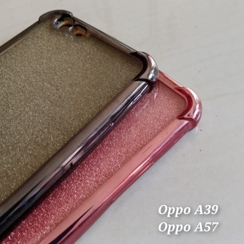 Case Oppo A39 A57 Soft Anti Crack Glitter