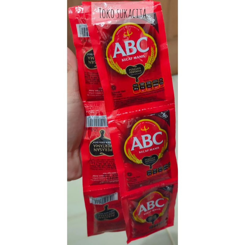 

Kecap manis abc 1 renceng isi 12 sachet