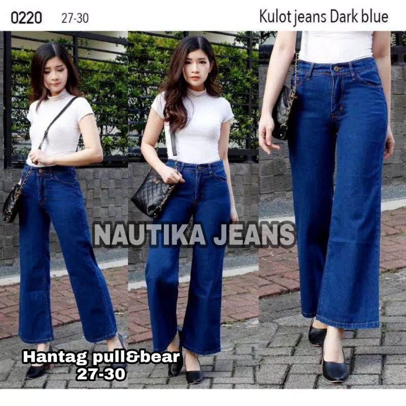 HIGH WAIST KULOT JEANS PREMIUM/0220FB LIPAT