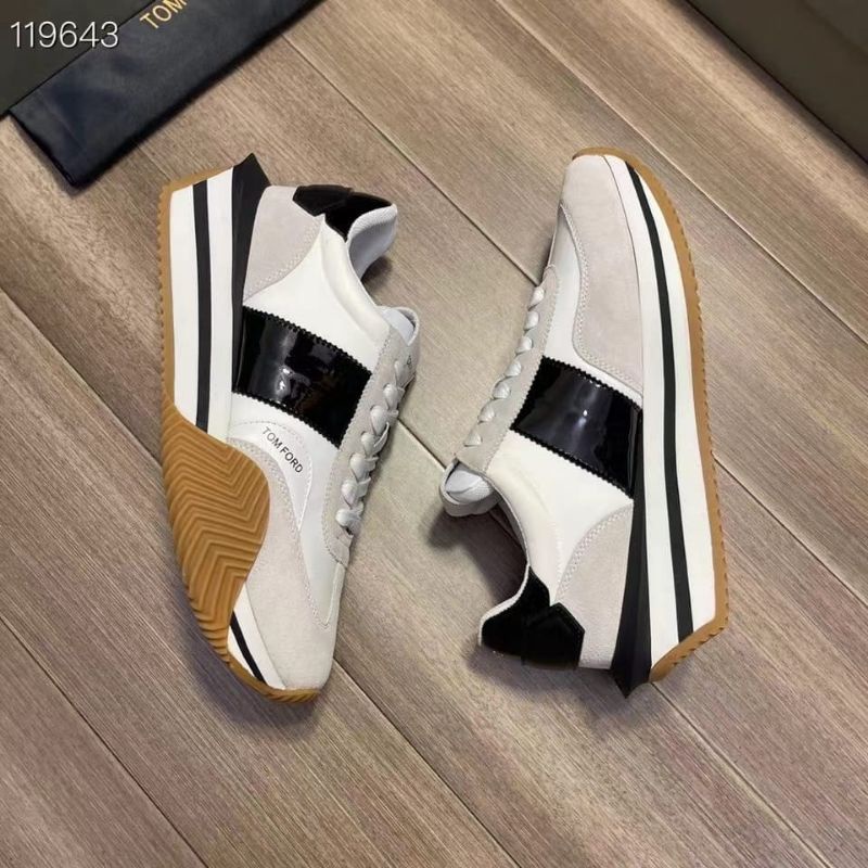 sepatu pria sneaker tom Ford mirror vip shoes cowok men run away kulit asli