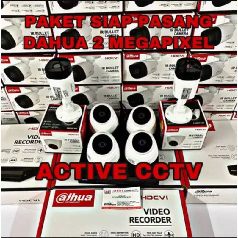 PAKET CCTV DAHUA 6 KAMERA HDD 1TB