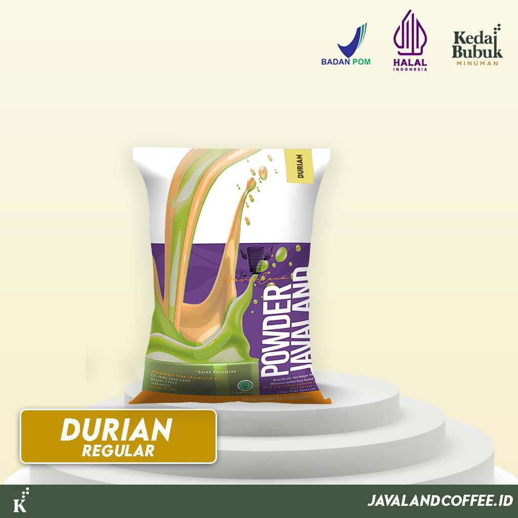 

BUBUK MINUMAN | REGULER | DURIAN - ORIGINAL JAVALAND 1KG