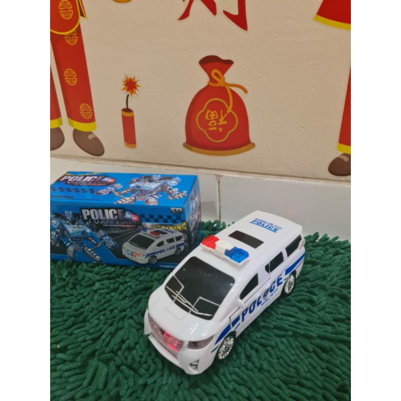 family games MAINAN MOBIL POLICE POLISI ROBOT TEMBAKAN SIRINE LAMPU