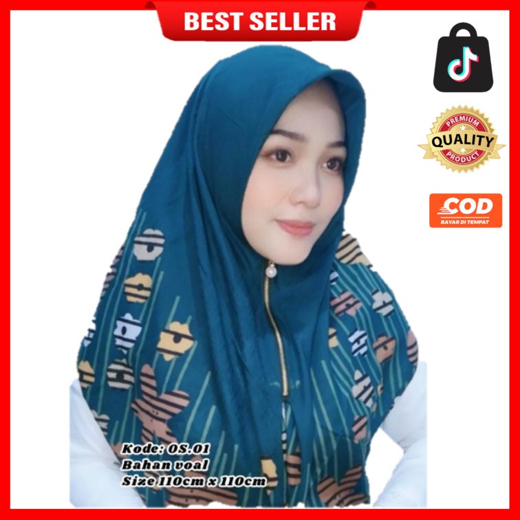 HIJAB ZIPER JUMBO VOAL PREMIUM/JILBAB RESLETING ZIPER JUMBO VOAL PREMIUM ZIPPER INSTAN SEGI EMPAT