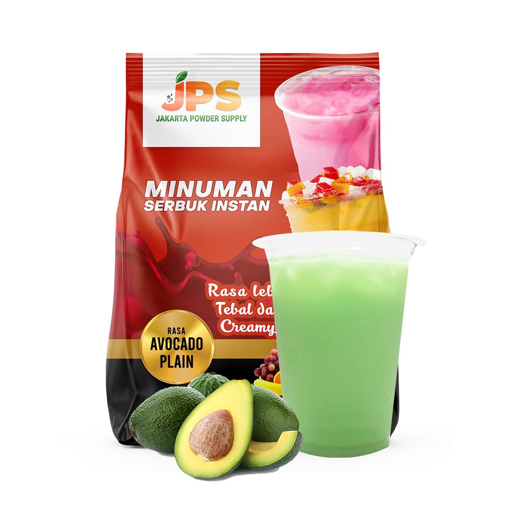 

JPS Avocado Plain Serbuk Powder Bubuk Minuman 1 Kg