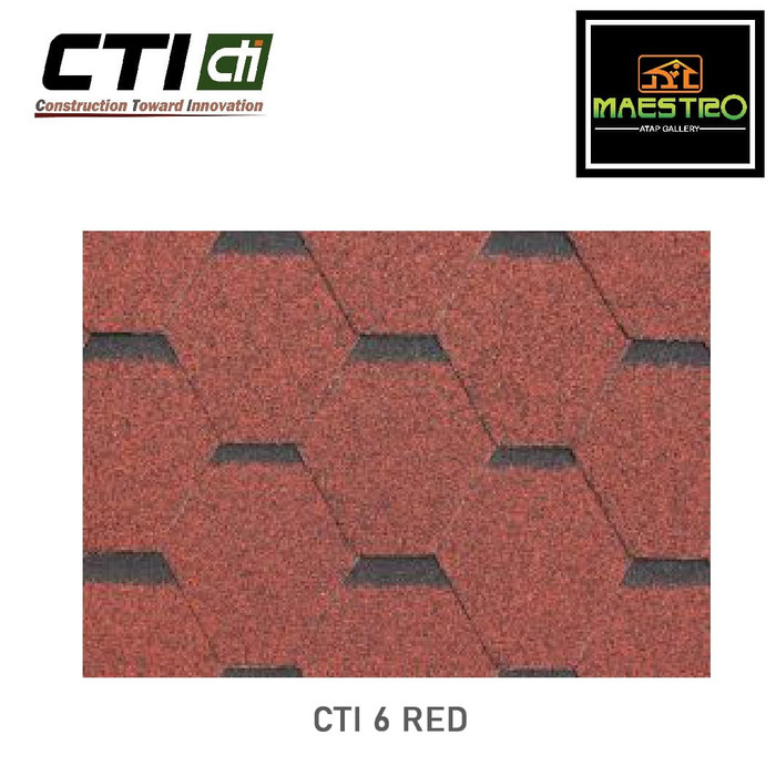 Atap Bitumen CTI CT6 Red