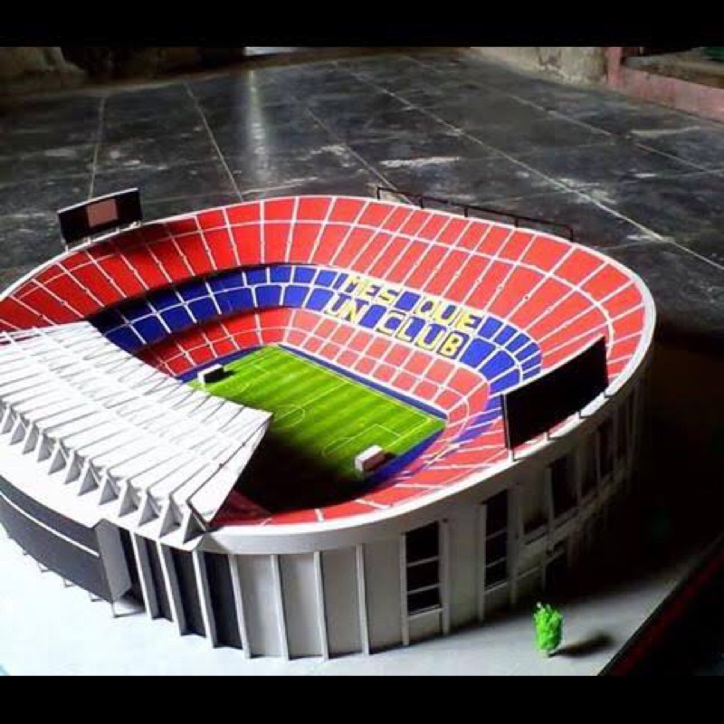 Miniatur Stadion Camp Nou (Handmade)