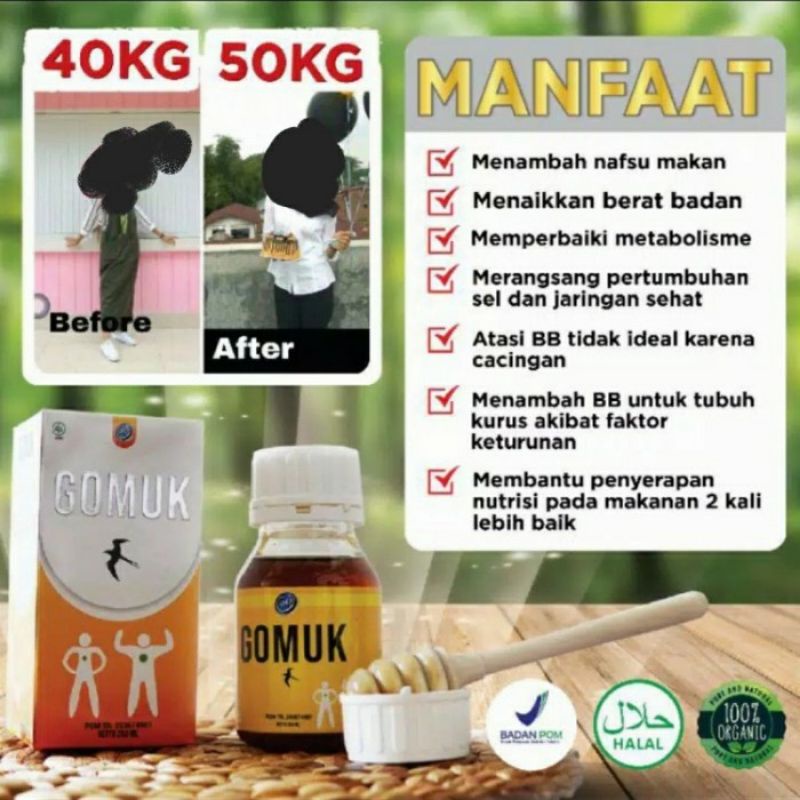 MADU GOMUK/MADU PENGEMUK HERBAL/BPOM 250 ML