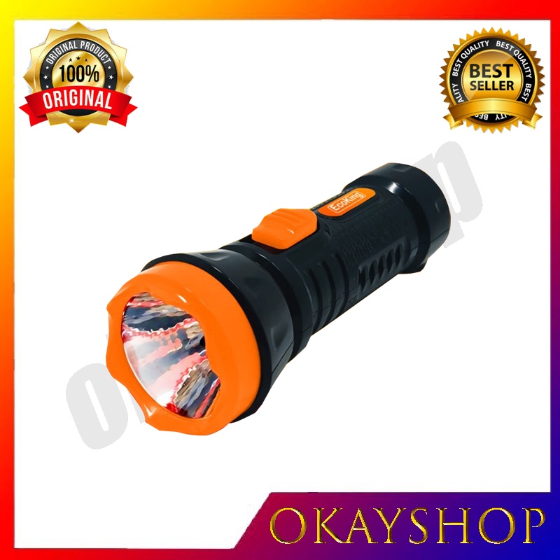 Okayshop Senter Led Lampu Emergency thunder ETH8805DL Ecoking