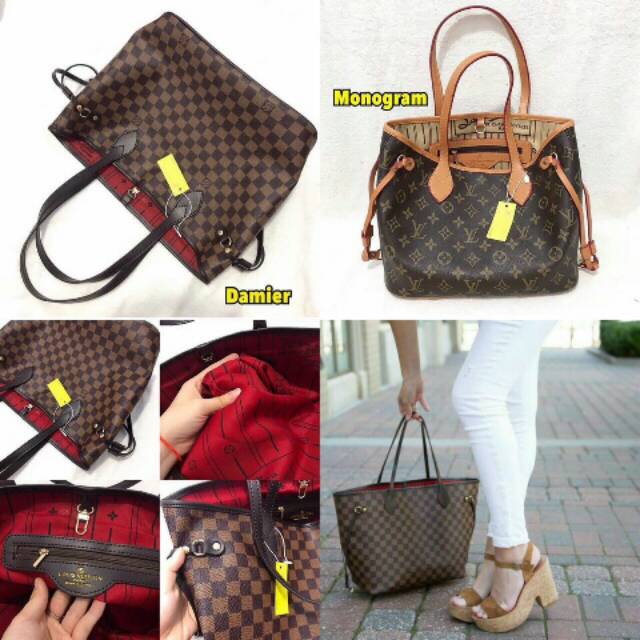 ONSALE  LV NEVERFULL  tote bag fashion wanita
