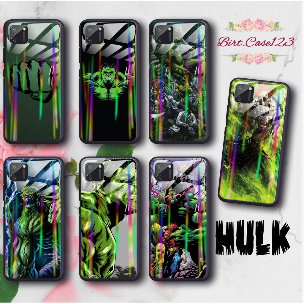 BC Case Gambar HULK back case glass aurora vivo y91 y93 y95 y91c y71 y81 y12 y15 y17 y53 v5 y11 etc