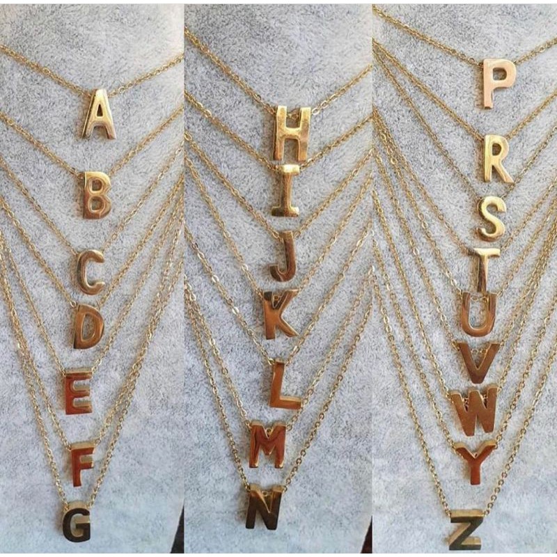 kalung Nagita titanium anti karat gold A0002