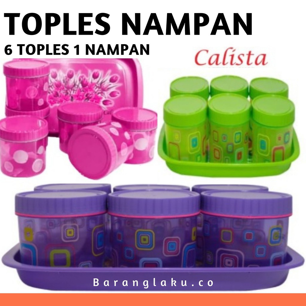 TONAM TOPLES NAMPAN SET 7 in 1 / CALISTA TOPLES KUE JUMBO 6 + 1 TOPLES NAMPAN LEBARAN BG-040ST