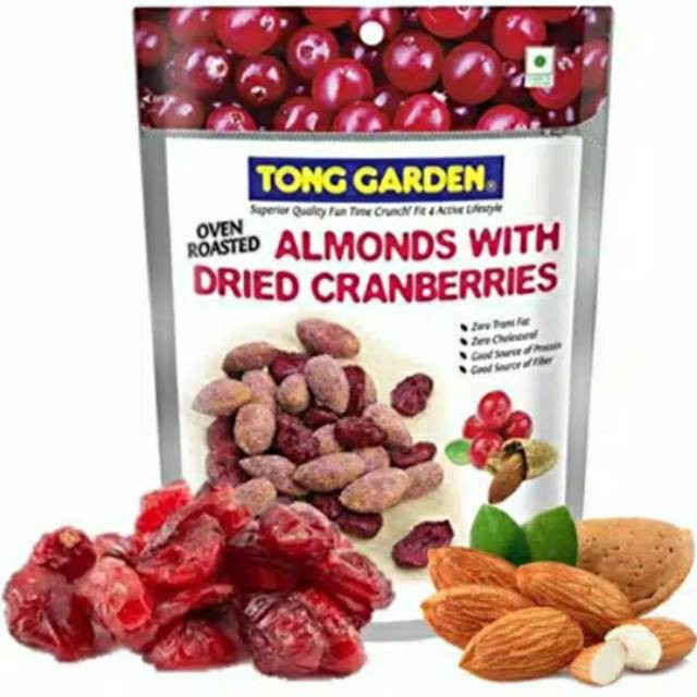 

Tong Garden Oven Roasted Almonds With Dried Cranberries - Kacang Almond & Buah Kranberi Kering 140 g