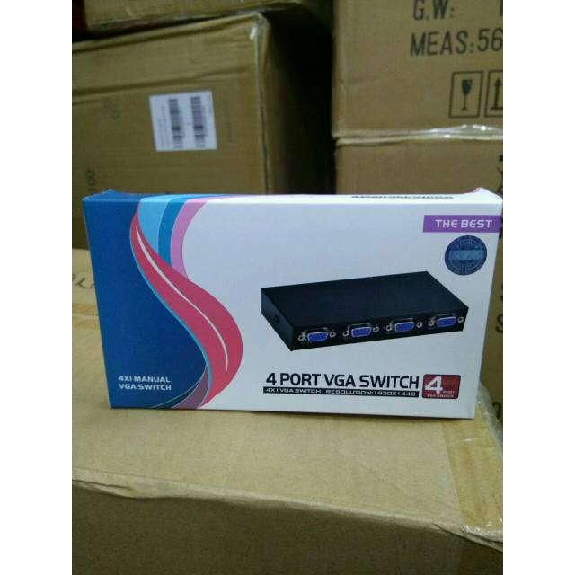 VGA Switch 4 Port/VGA Switcher 4 port - 4 in 1 out