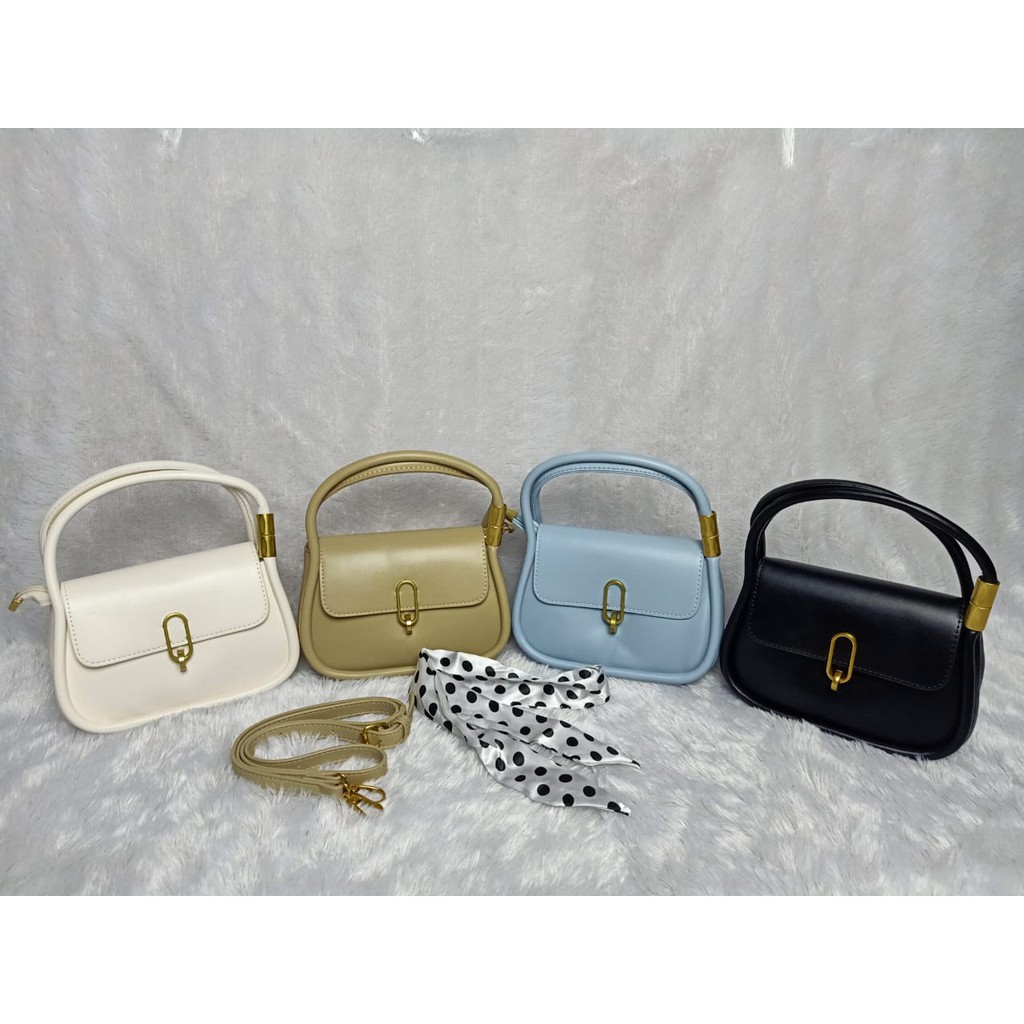 JK U4058 1KG MUAT 3PCS TAS SELEMPANG WANITA FASHION SYAL IMPORT 774