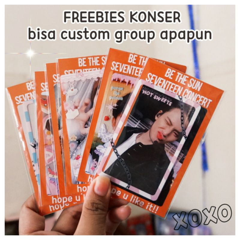 FREEBIS KPOP KONSER TRANSPARAN PHOTOCARD CUSTOM MURAH BEBAS GROUP IDOL LAIN
