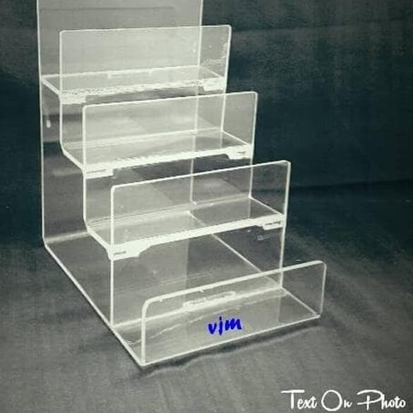

✤ acrylic stand tas cewek 4 susun , akrilik tempat display tas ✽