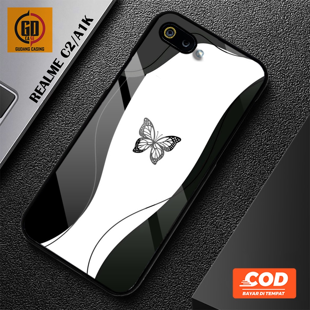 Case REALME C2/A1K Terbaru - Gudang Casing [ Butterfly ] REALME C2/A1K - Case Hp - Casing Hp - Softc