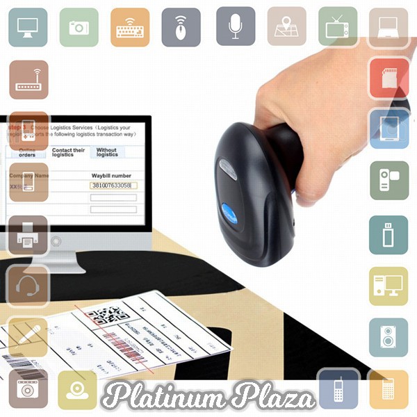 Taffware Bluetooth Barcode Scanner - YK-BW3 - Black`7I5QQZ-