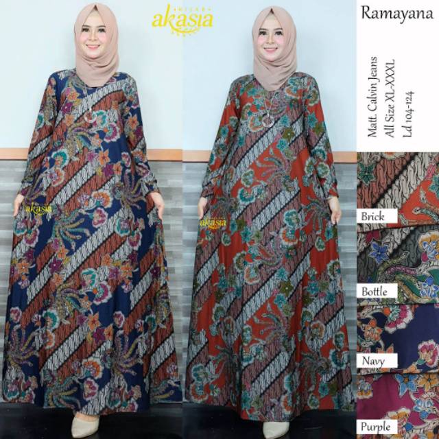 RAMAYANA, BAHAN CALVIN JEANS, GAMIS MOTIF SIZE JUMBO
