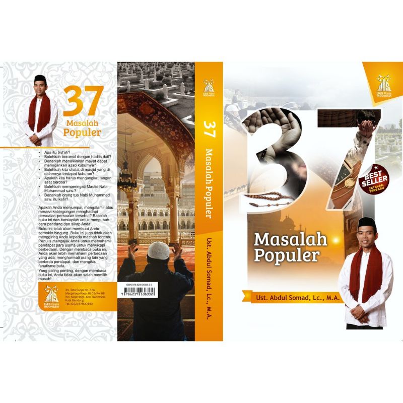 37 MASALAH POPULER : edisi Hard Cover - Ustadz Abdul Somad, Lc., M.A ( ORIGINAL )