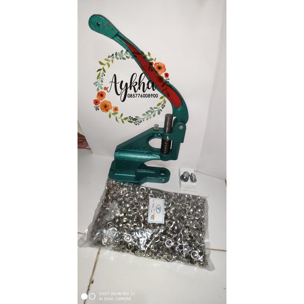 Paketan Hand Press Handpress Mata Ayam Sapi Eyelet Banner Spanduk 12mm