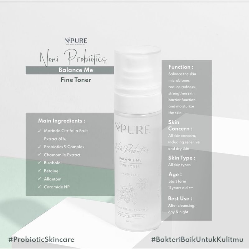 Npure Noni Probiotics Series Sensitive Skin