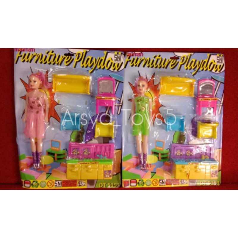 Mainan Furniture Playdow set anak DT 5151