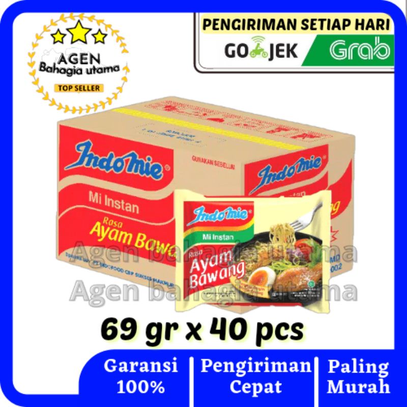 

Mi instan | Indomie kuah rasa ayam bawang 1 dus (40 Pcs)