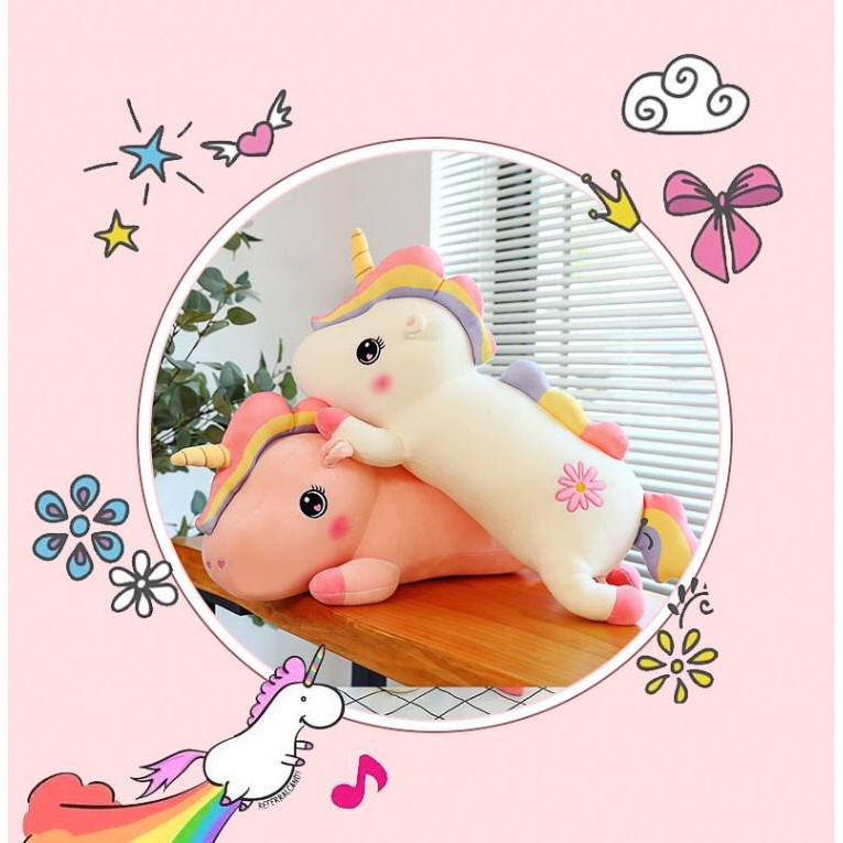 BONEKA UNICORN RAINBOW PONY