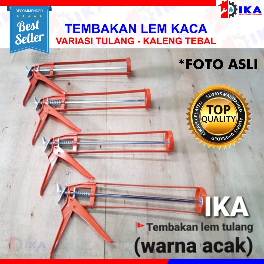 Tembakan Lem Kaca Botol Silicone Sealant / alat tembak kaleng &amp; tulang alumunium kuat original