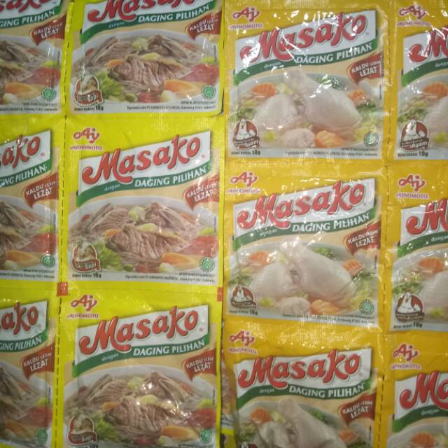 

Masako renceng ayam dan sapi 10g (12 sachet)