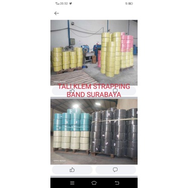 

TALI STRAPPING BAND 15mm 10 kg kuning semiautomatic ato Gasper