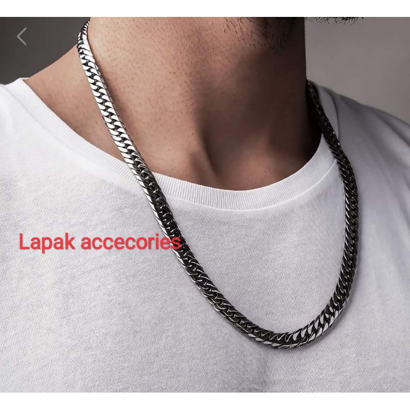 Kalung Rantai Baja Anti Karat Pria