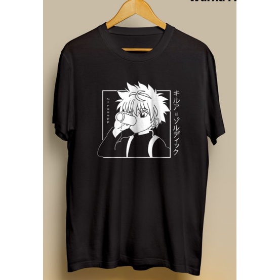 kaos wibu lovers tees kaos anime mangga killua hunter x hunter, kaos murah kaos terlaris kaos pria k