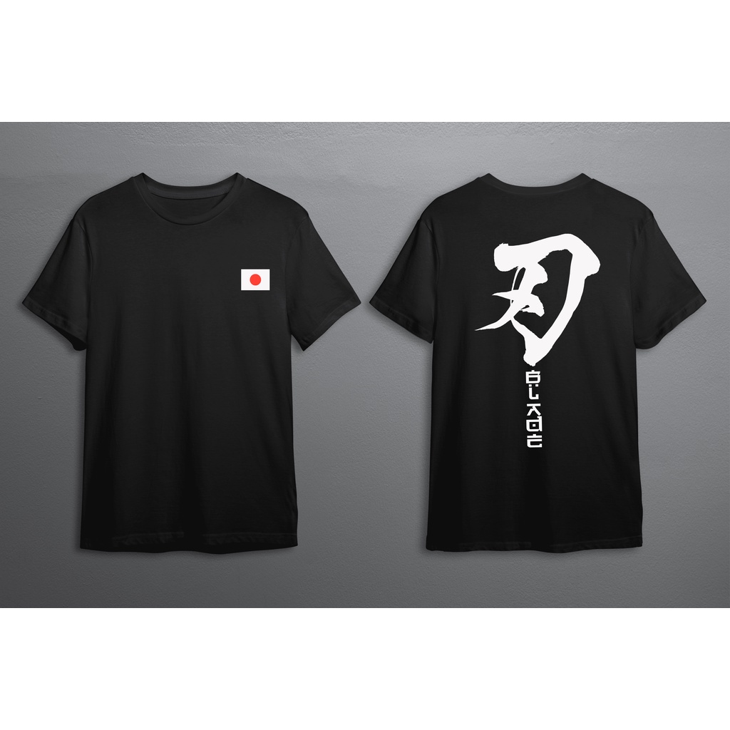 KAOS JEPANG SHODO BLADE DEPAN BELAKANG PREMIUM