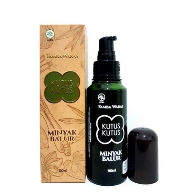 Minyak kutus kutus herbal organic 100ml - minyak balur organik