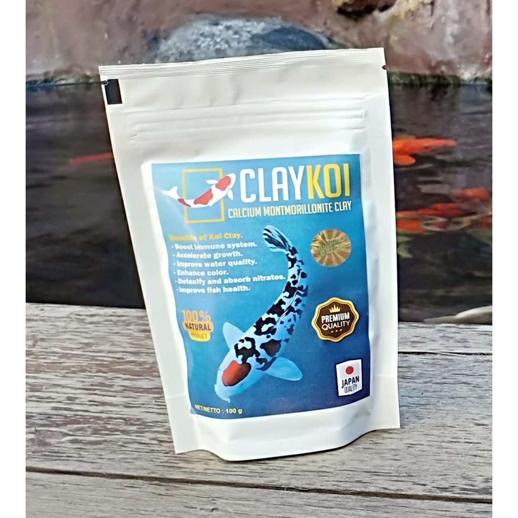 Clay Koi ClayKoi Calcium Montmorillonite Clay Penjernih Kolam Koi Bakteri Probiotik Starter