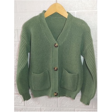 Baju Sweater Rajut Kardigan Anak Perempuan