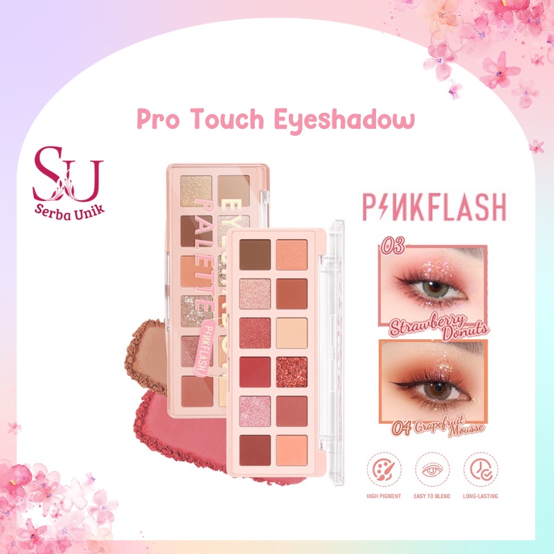 Pinkflash Pro Touch Eyeshadow Palette | Pink Dessert 12 Shades Eyeshadow Palette